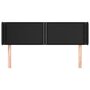 Voir la diapositive 3 : VIDAXL Tete de lit avec oreilles Noir 147x16x78/88 cm Similicuir