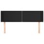 Voir la diapositive 3 : VIDAXL Tete de lit avec oreilles Noir 147x16x78/88 cm Similicuir