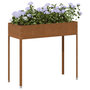 Voir la diapositive 1 : VIDAXL Jardiniere 100,5x40,5x90 cm acier resistant aux intemperies