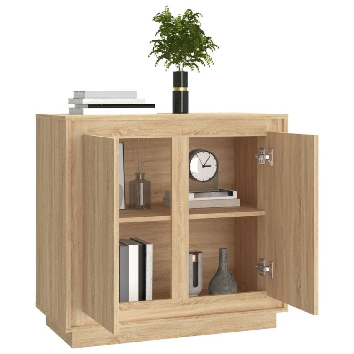 VIDAXL Buffet chene sonoma 80x34x75 cm bois d'ingenierie