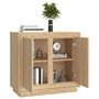 Voir la diapositive 4 : VIDAXL Buffet chene sonoma 80x34x75 cm bois d'ingenierie