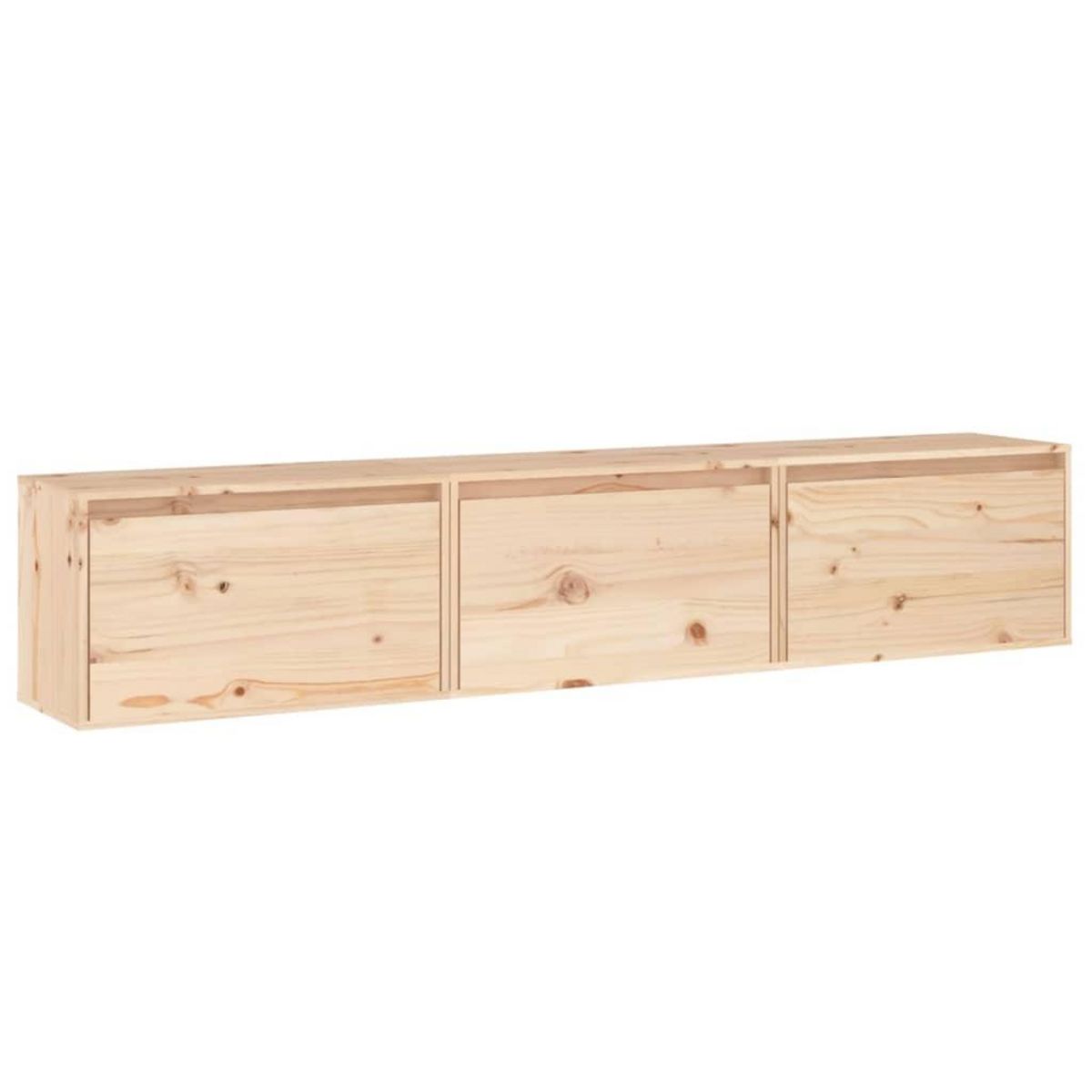 VIDAXL Meubles TV 3 pcs bois massif de pin