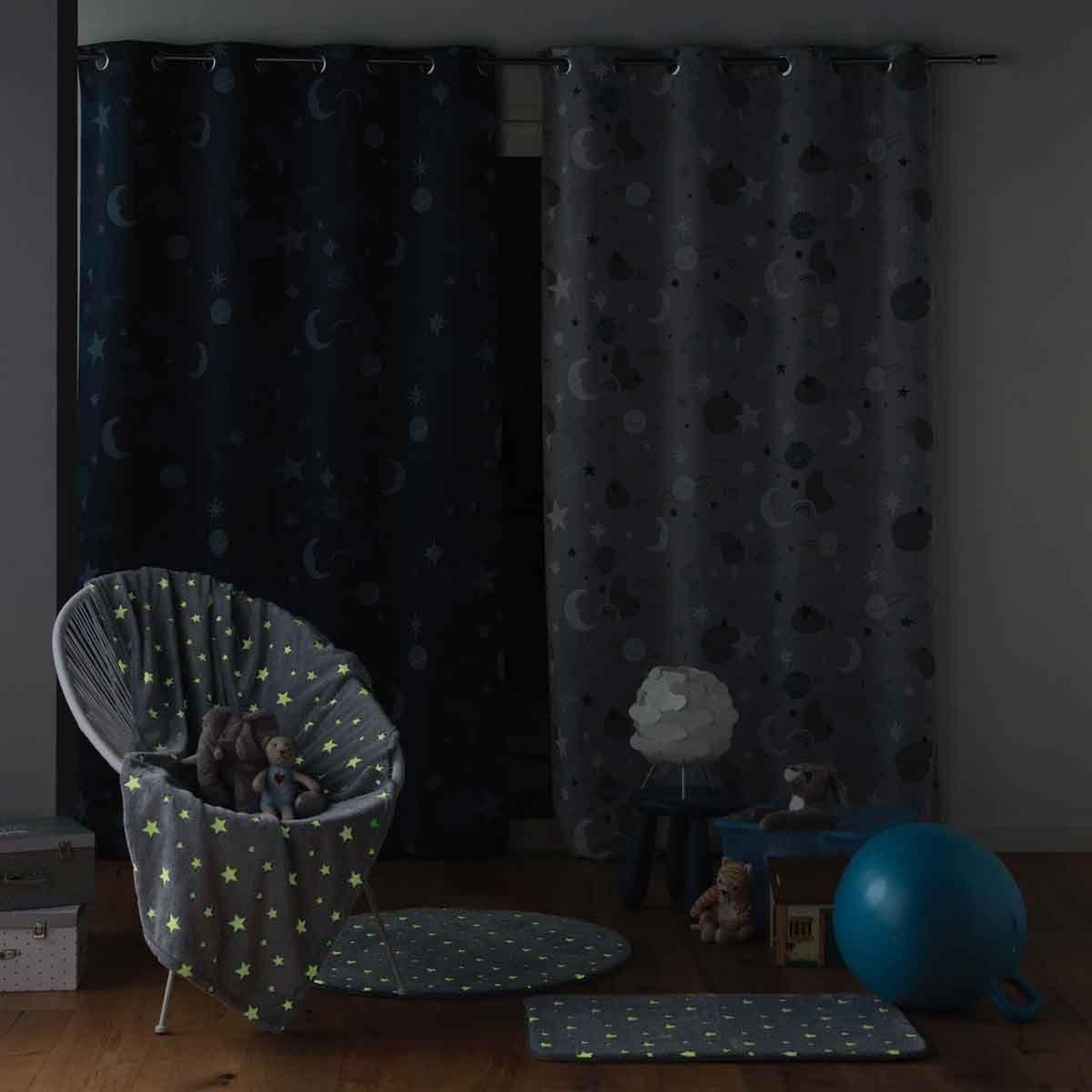 Voir la diapositive 5 : Douceur d'Intérieur Rideau Occultant  Moonlight  140x260cm Gris