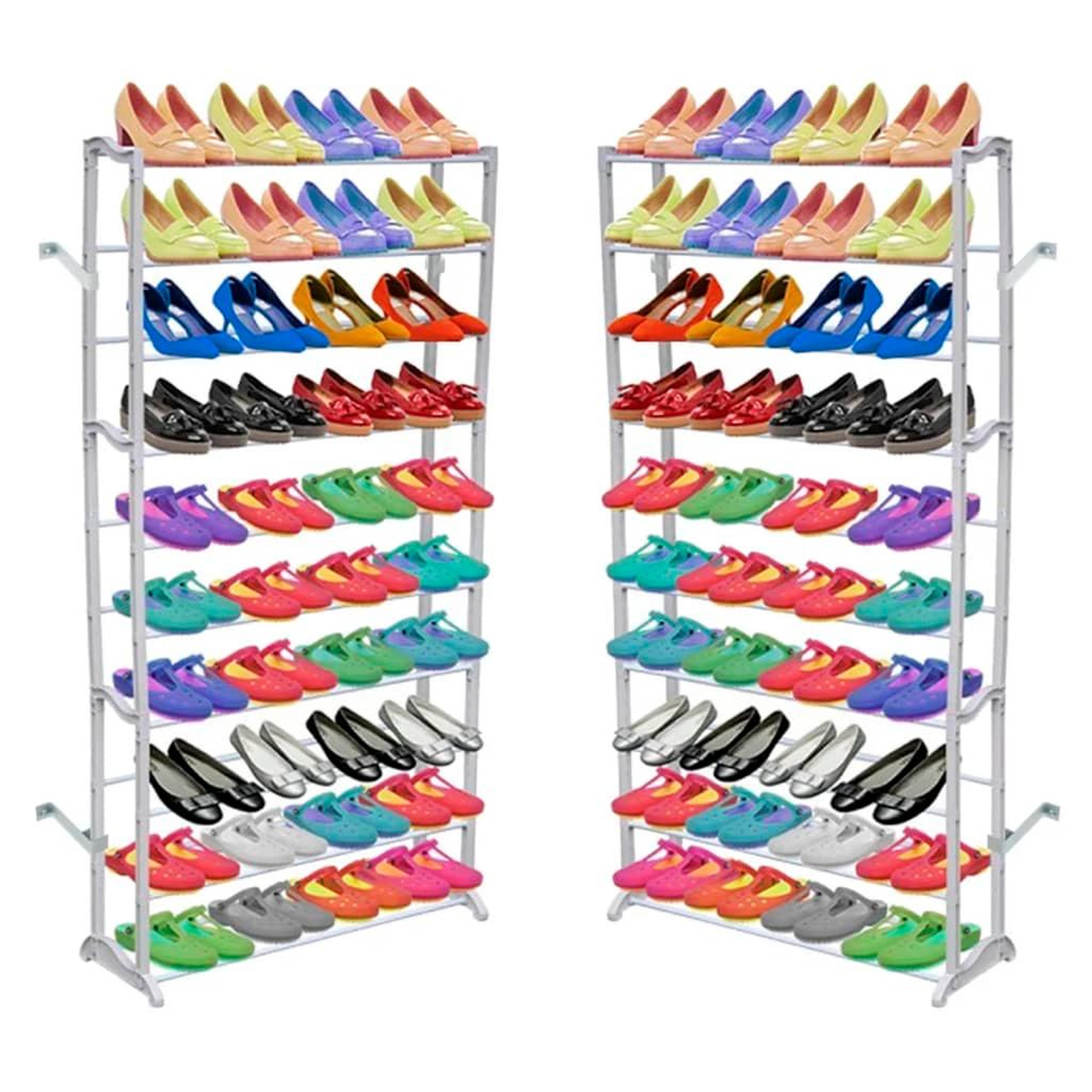 Voir la diapositive 2 : VIDAXL Etagere a chaussures 2 pcs