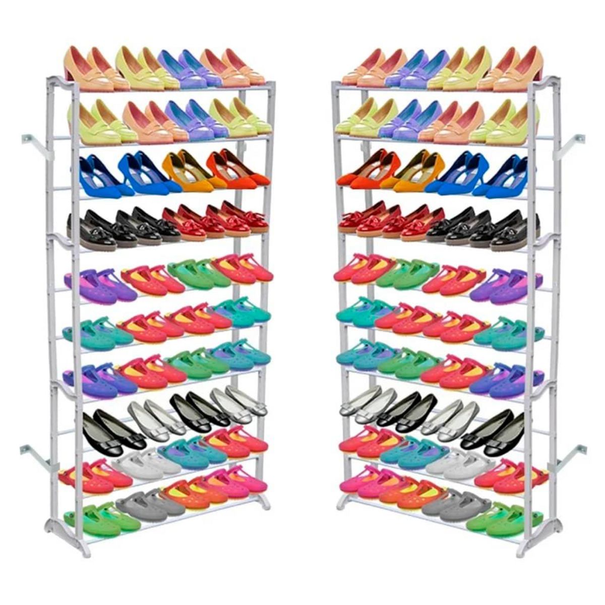 VIDAXL Etagere a chaussures 2 pcs