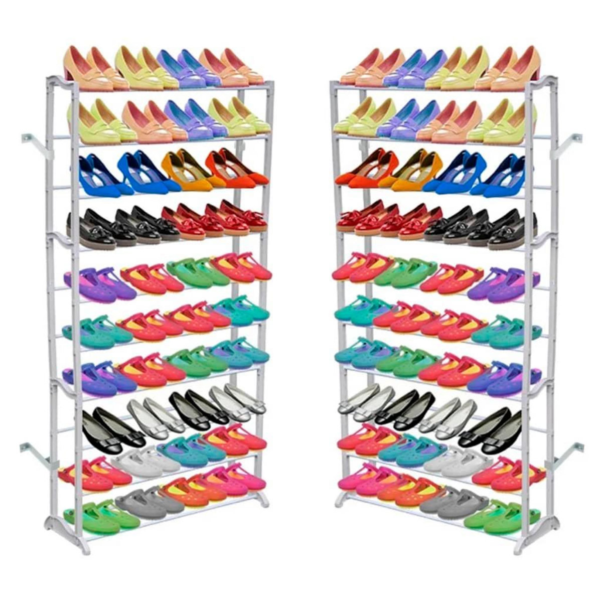 VIDAXL Etagere a chaussures 2 pcs