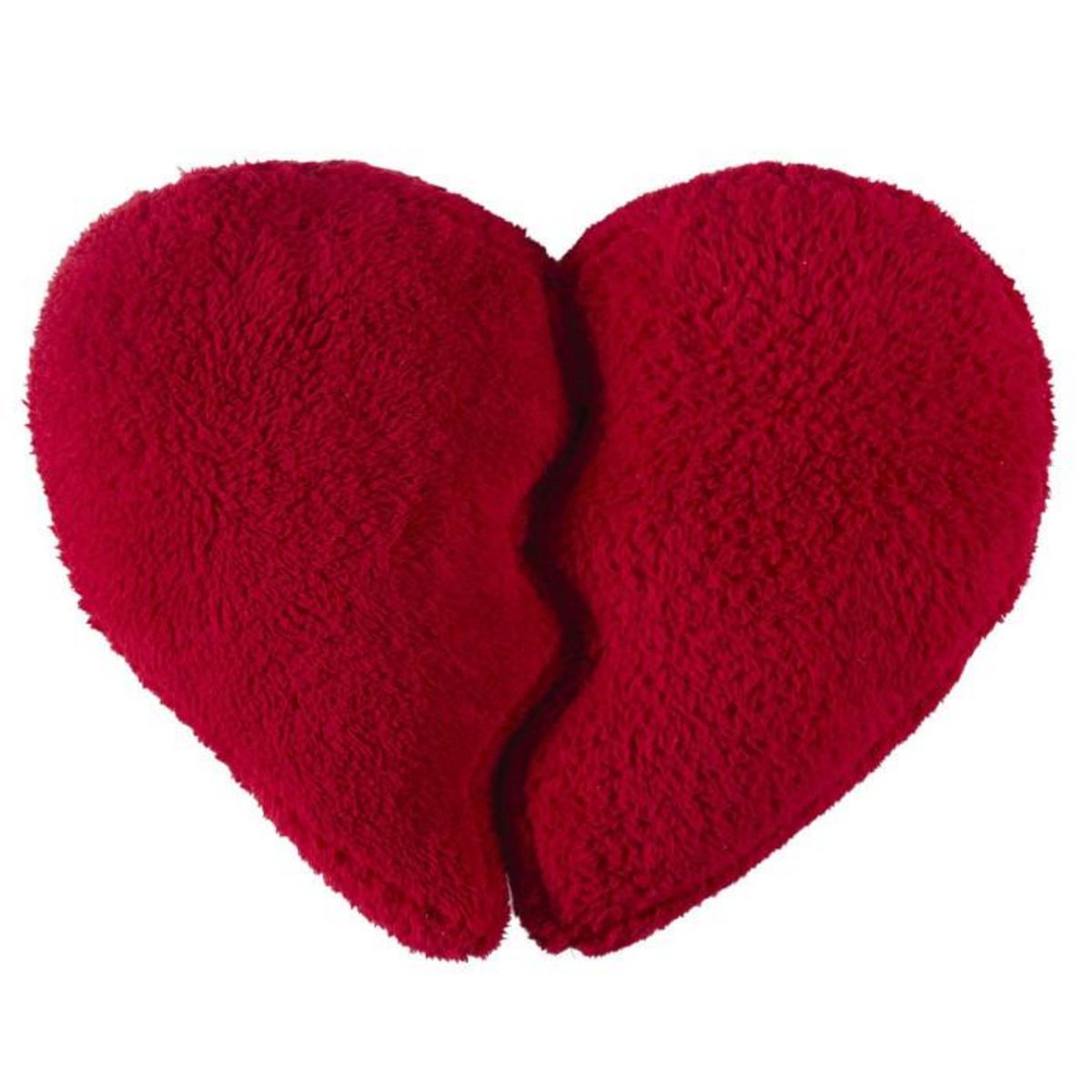 Paris Prix Coussin Déco Détachable  Cœur  35x40cm Rouge