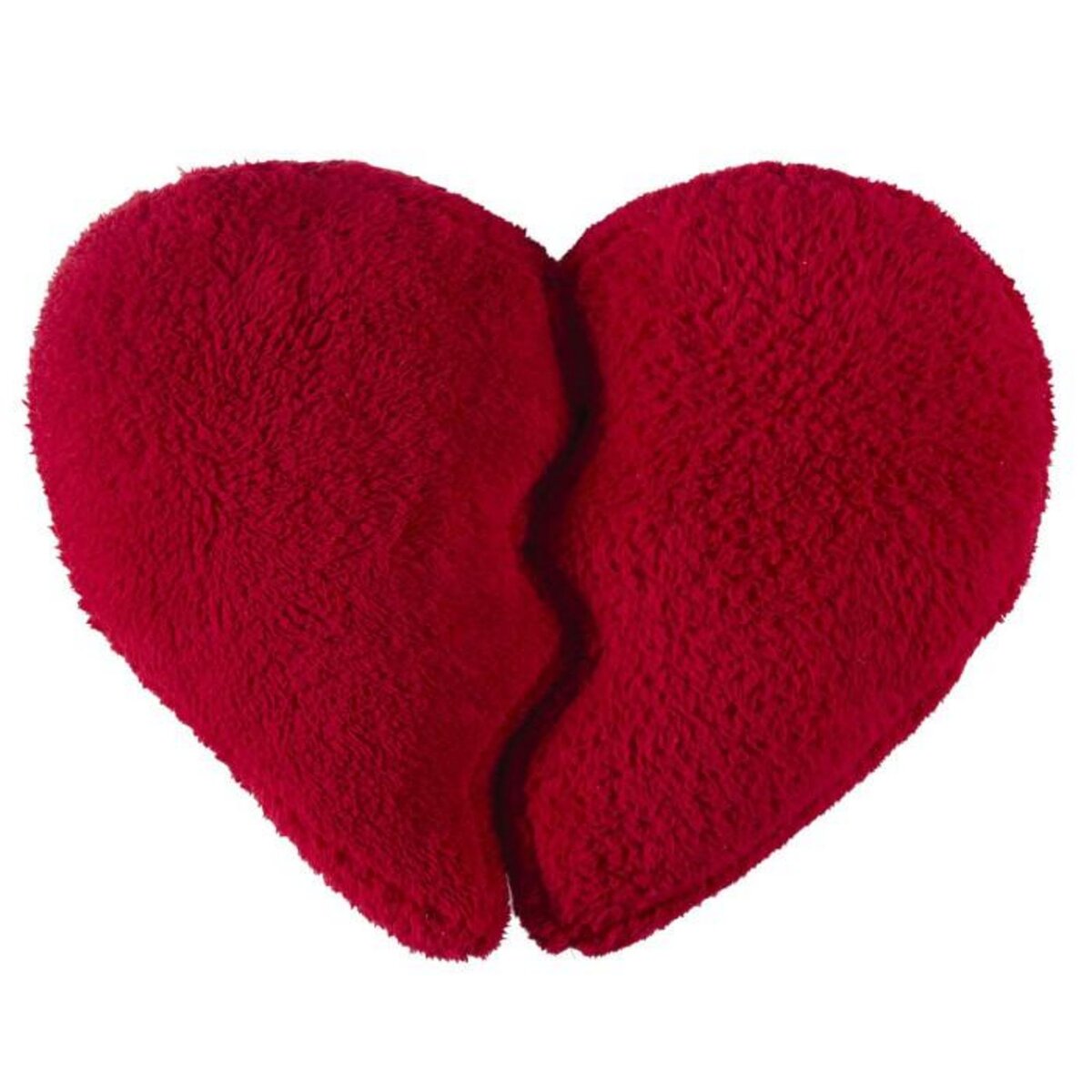 Paris Prix Coussin Déco Détachable  Cœur  35x40cm Rouge