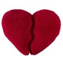 Voir la diapositive 4 : Paris Prix Coussin Déco Détachable  Cœur  35x40cm Rouge