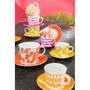 Voir la diapositive 4 : Paris Prix Lot de 4 Tasses & Sous-Tasses  Fiesta Sud  22Cl Multicolore