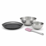 ZENKER Set de 4 ustensiles de pâtisserie moule à gâteaux bol et spatule Silicone fibre de verre Silicone fibre de verre Zenker  Silicone fibre de verre