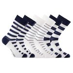 SERGE BLANCO Lot de 6 paires de chaussettes de ville Serge Blanco Marin. Coloris disponibles : Noir