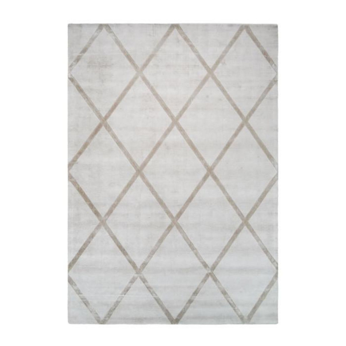 Paris Prix Tapis Géométrique à Poils Courts  Luxury II  Taupe