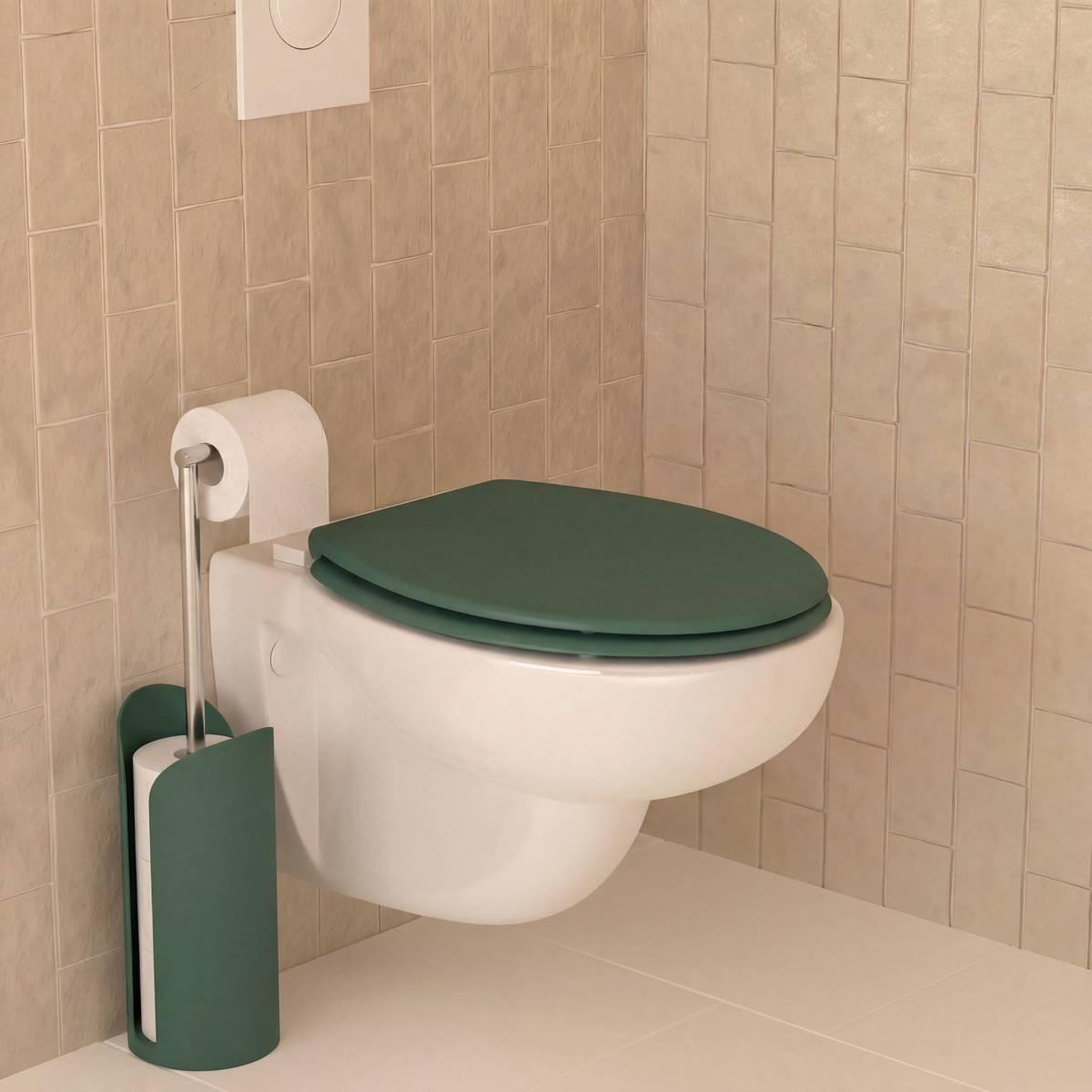 Voir la diapositive 6 : FIVE Dérouleur papier toilette  flexible  60cm vert ficus