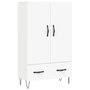 Voir la diapositive 2 : VIDAXL Buffet haut blanc 69,5x31x115 cm bois d'ingenierie