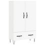 Voir la diapositive 2 : VIDAXL Buffet haut blanc 69,5x31x115 cm bois d'ingenierie