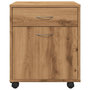 Voir la diapositive 5 : VIDAXL Armoire roulante chene artisanal 45x38x54 cm bois d'ingenierie