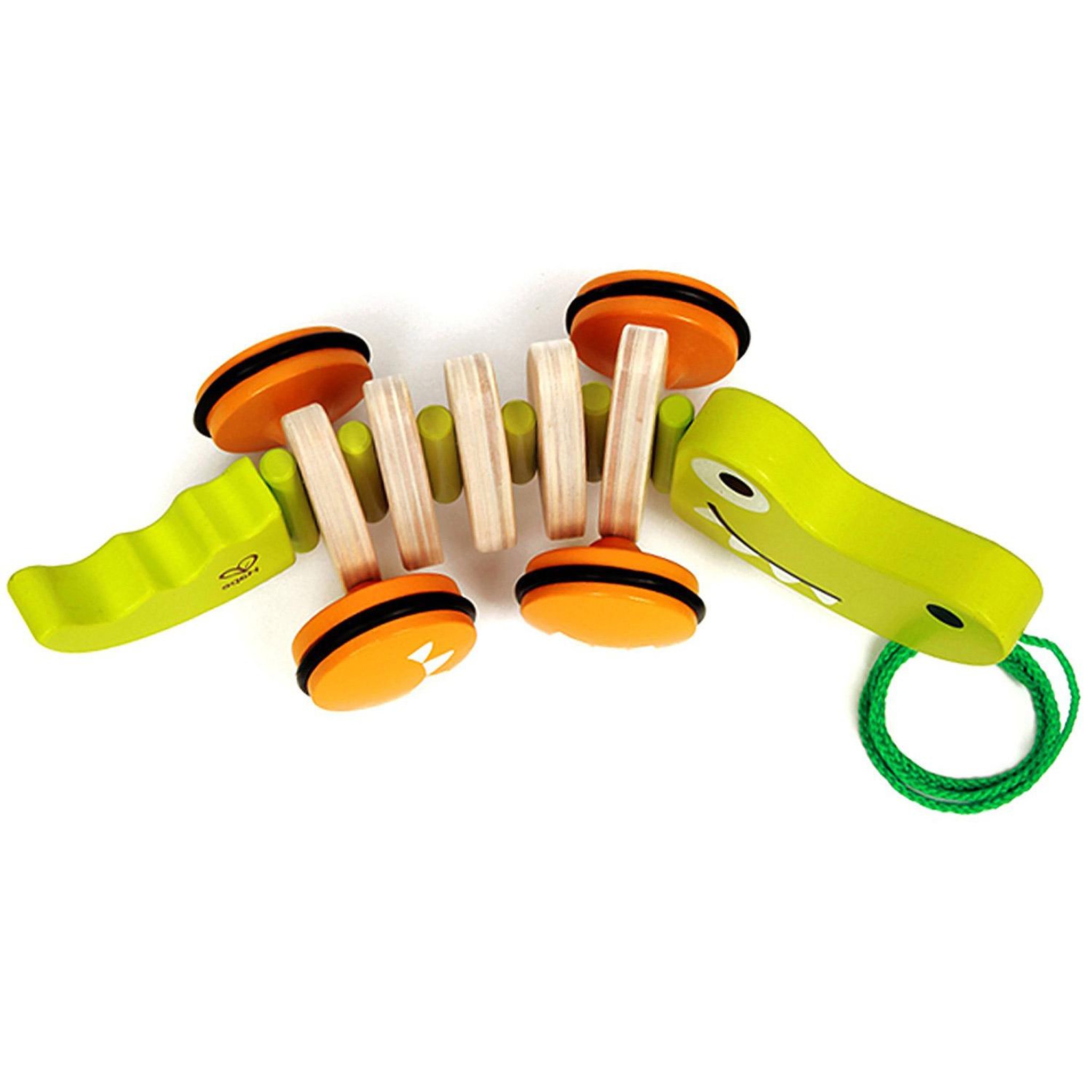 Voir la diapositive 2 : Hape Crocodile à tirer en bois