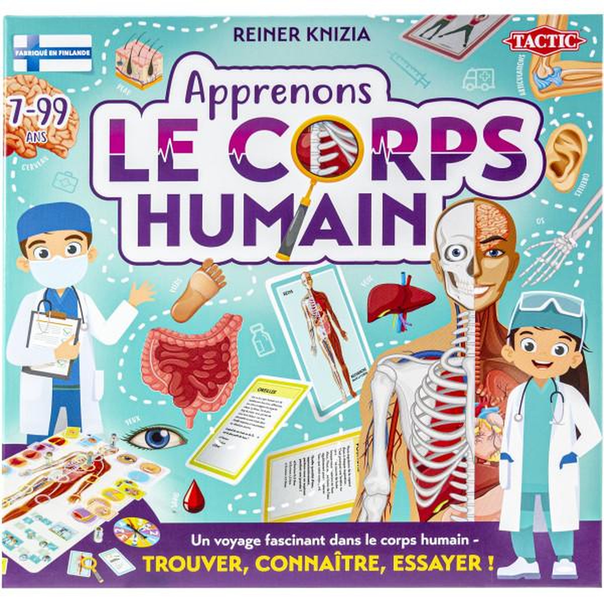 Tactic Apprenons le corps humain - Jeu éducatif - TACTIC - 2 joueurs et plus - Des 7 ans