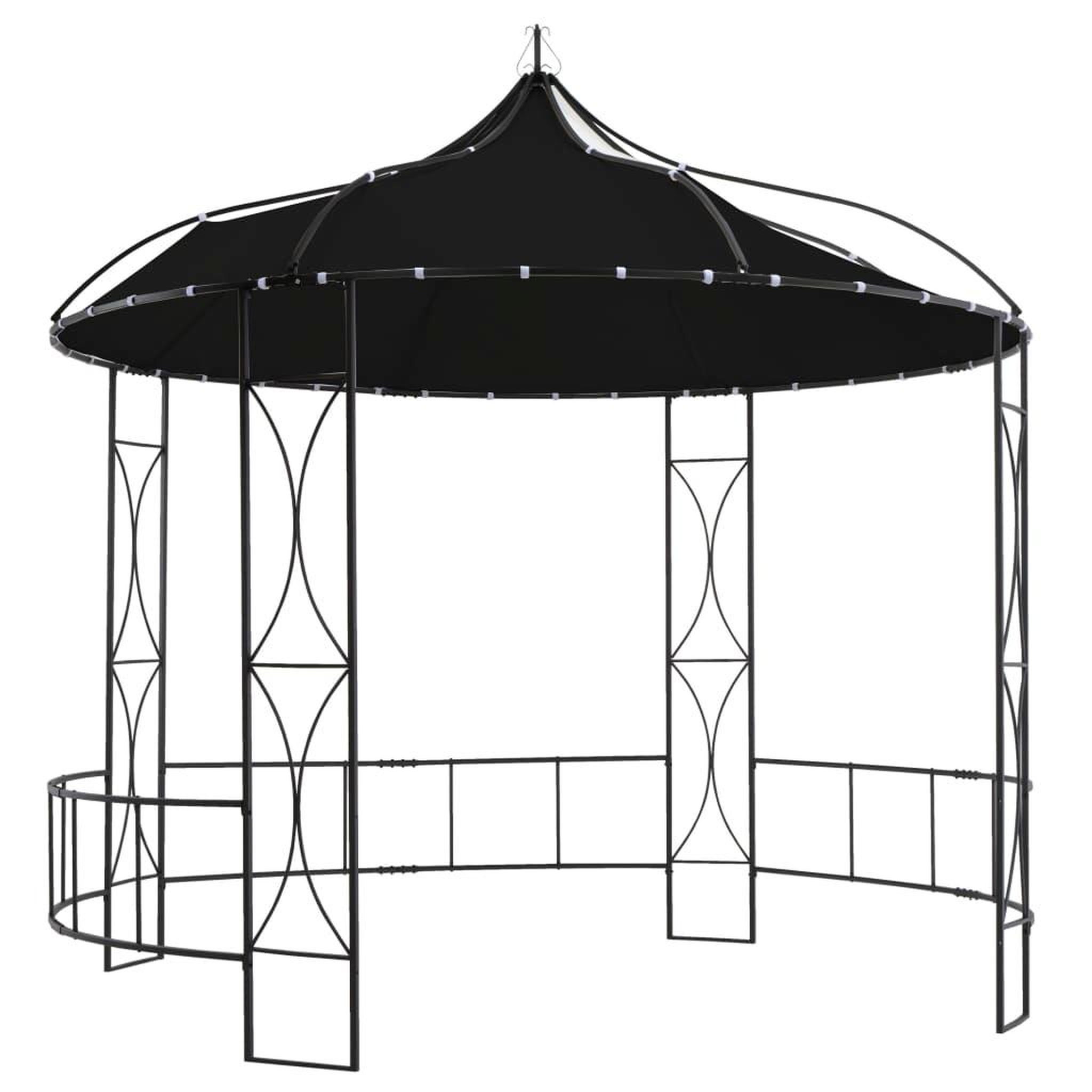 VIDAXL Belvedere 300 x 290 cm anthracite rond