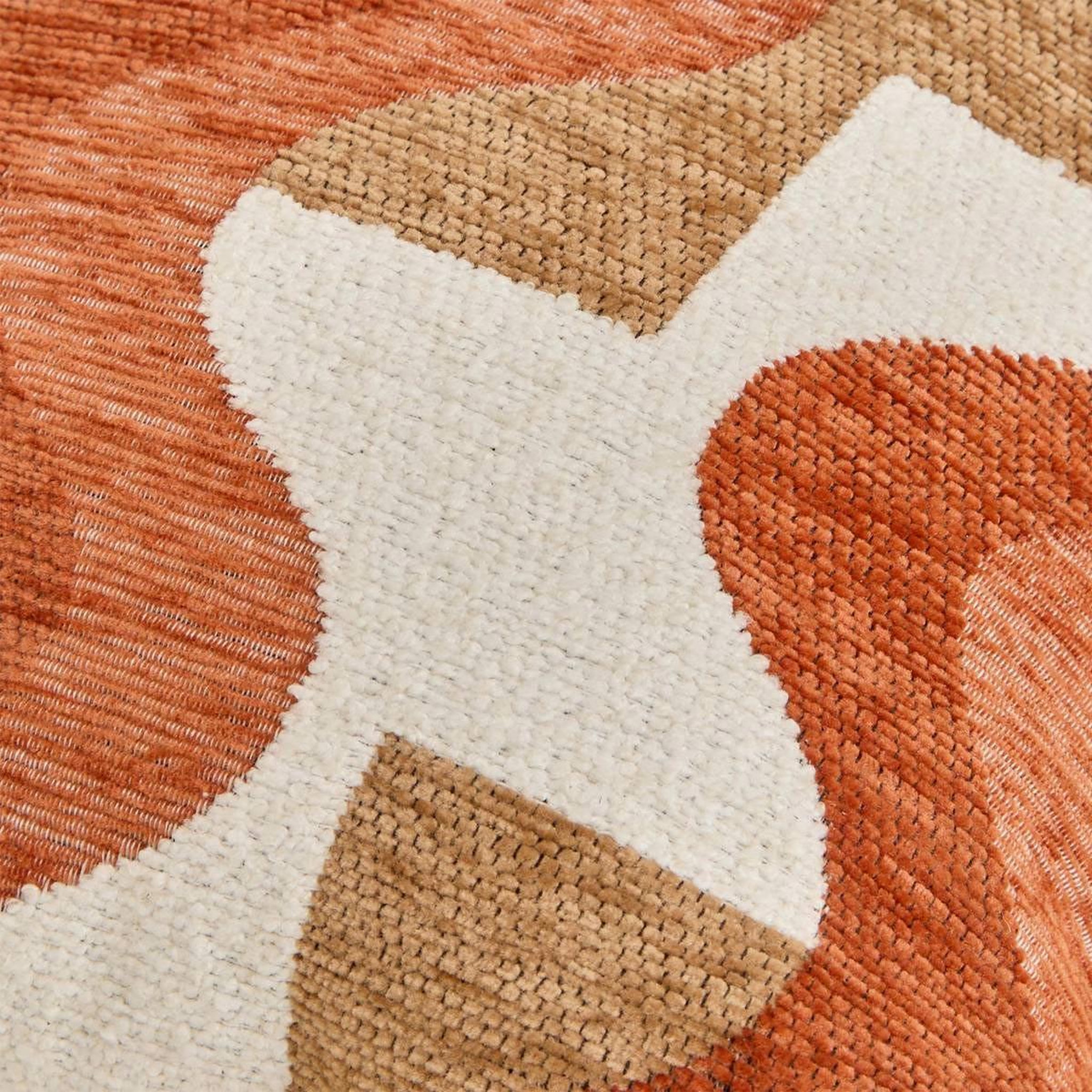 Voir la diapositive 2 : ATMOSPHERA Coussin en jacquard chenillé  floe  38x58cm ambre