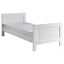 Voir la diapositive 2 : Paris Prix Pack - Lit Enfant, Sommier, Chevet & Armoire  Lewis II  90x200cm Blanc