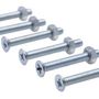 Voir la diapositive 4 :  Vis à métaux zinguée tête fraisée PZ cruciforme Vissal Ø 6x20 mm  lot de 12 vis+écrou