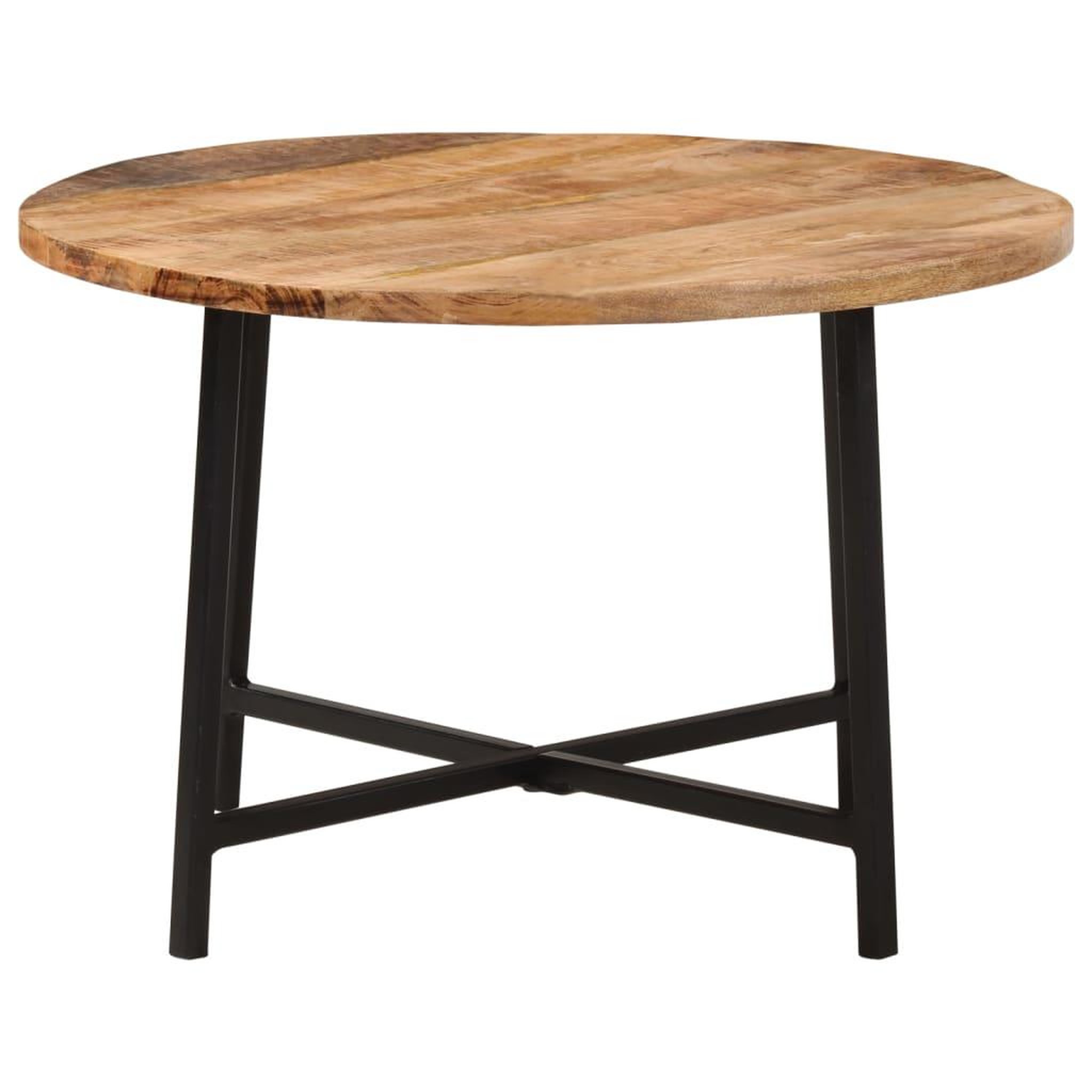 Voir la diapositive 2 : VIDAXL Table basse 54x54x35 cm bois de manguier solide et fer