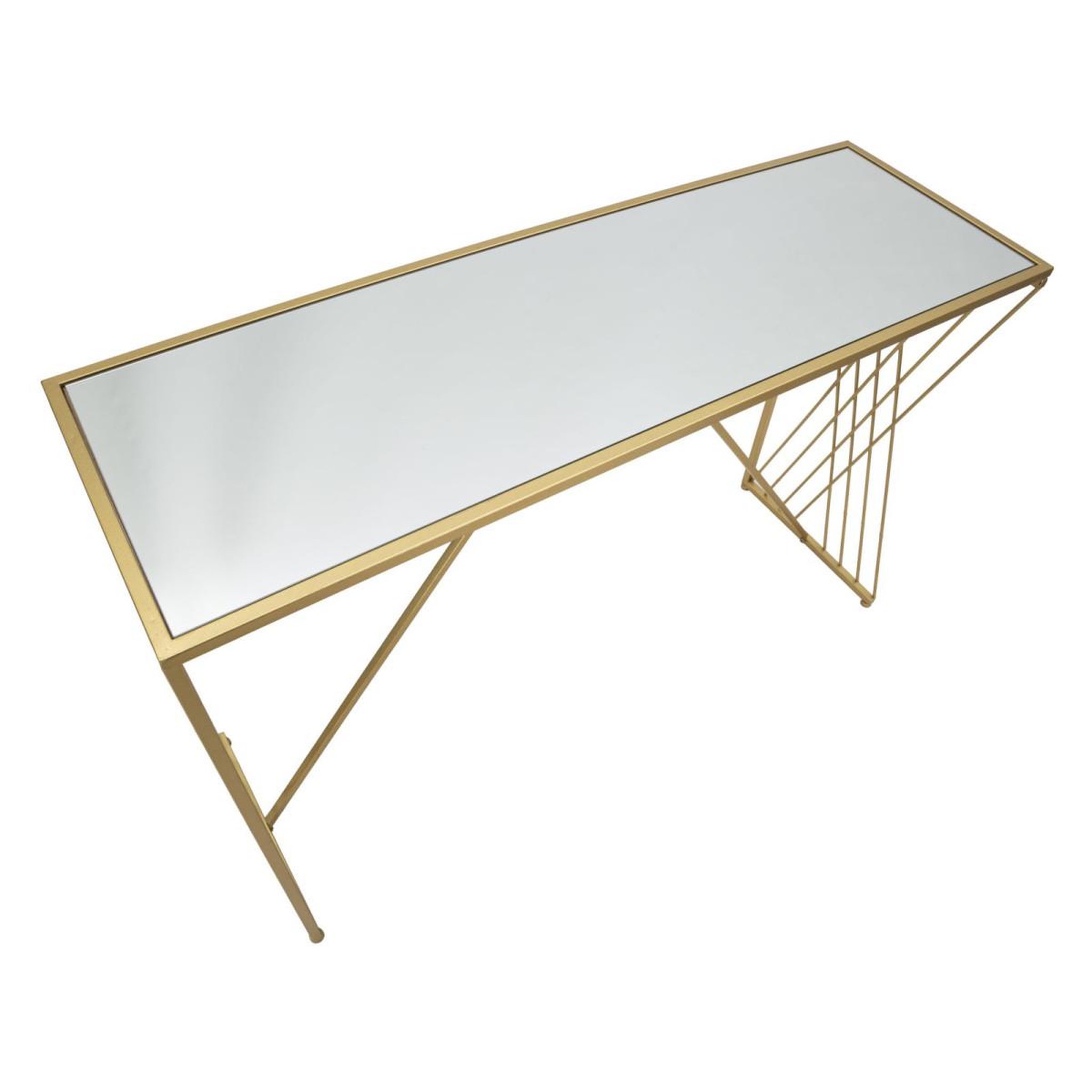 Voir la diapositive 5 : Paris Prix Console design en métal  easy  120cm or
