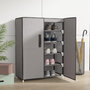Voir la diapositive 1 : VIDAXL Armoire a chaussures Gris 60x28x90 cm Tissu