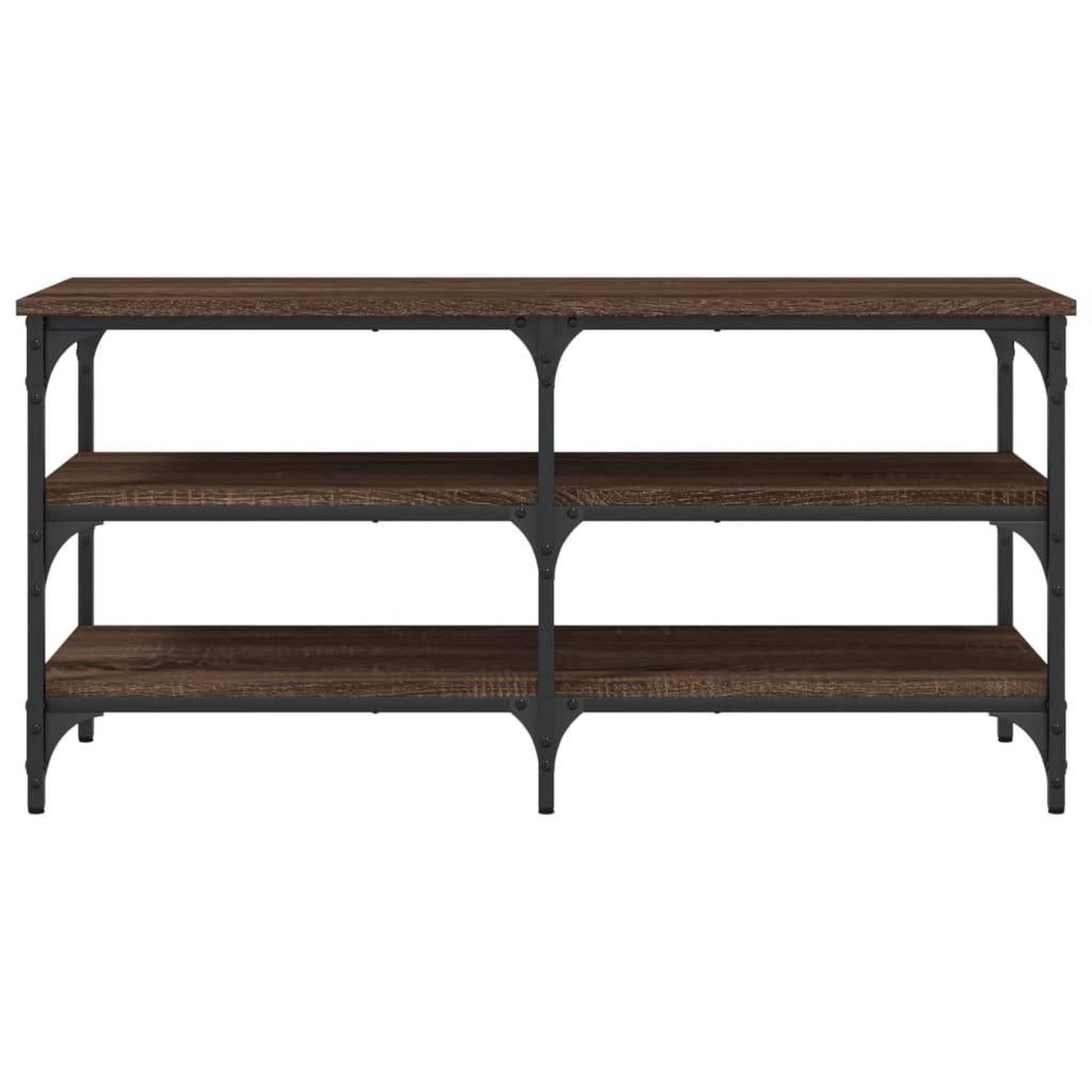 Voir la diapositive 5 : VIDAXL Banc a chaussures chene marron 100x38,5x49 cm bois d'ingenierie