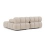 Voir la diapositive 5 : LISA DESIGN Ruby - canapé droit 4 places avec double méridienne - assise profonde - en velours texturé