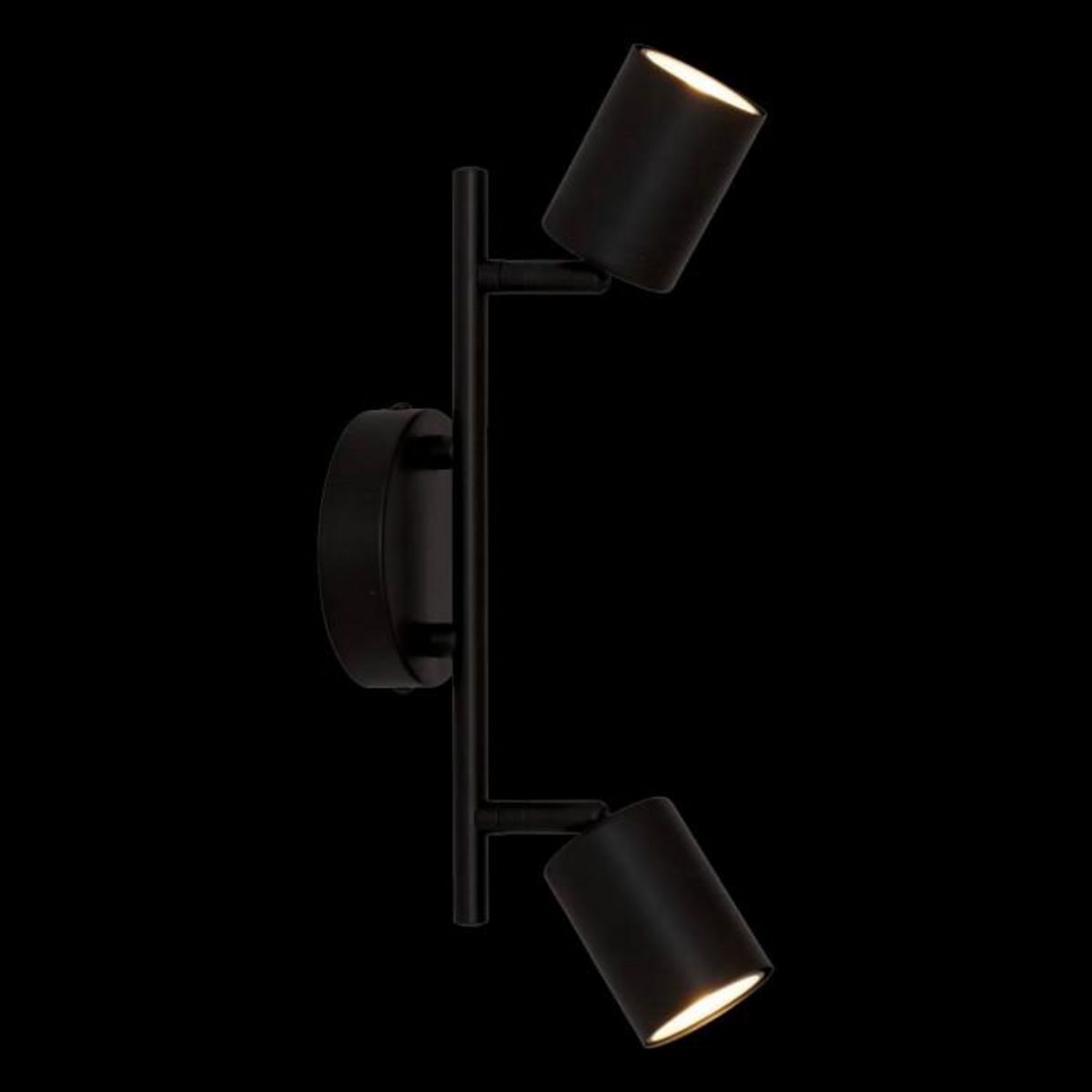 ATMOSPHERA Applique Murale 2 Spots Orientables  Vico  16cm Noir