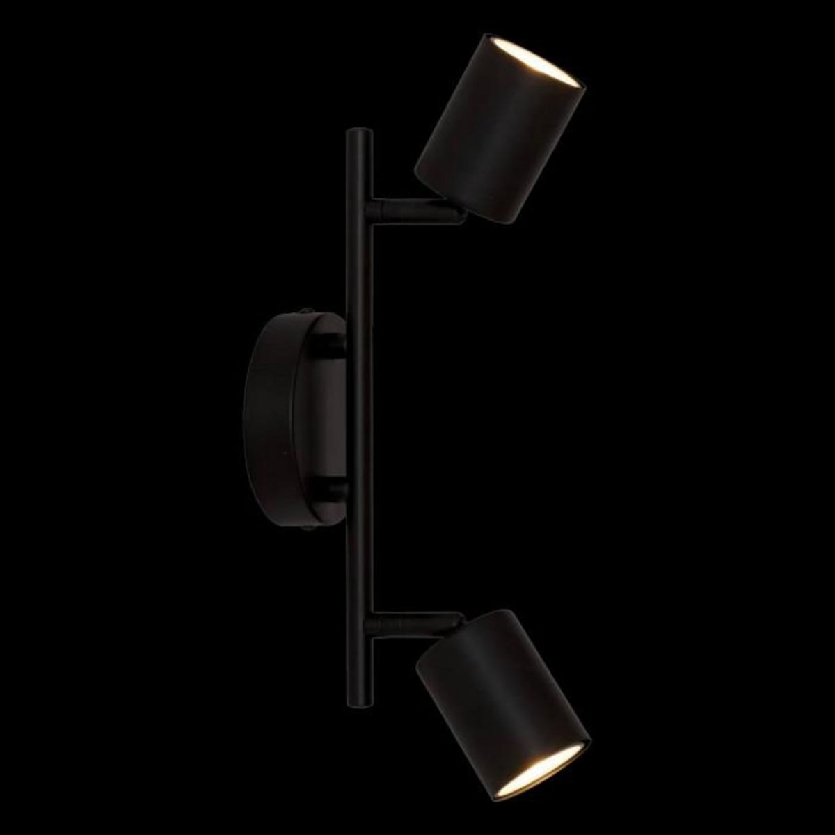 ATMOSPHERA Applique Murale 2 Spots Orientables  Vico  16cm Noir