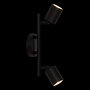 Voir la diapositive 4 : ATMOSPHERA Applique Murale 2 Spots Orientables  Vico  16cm Noir