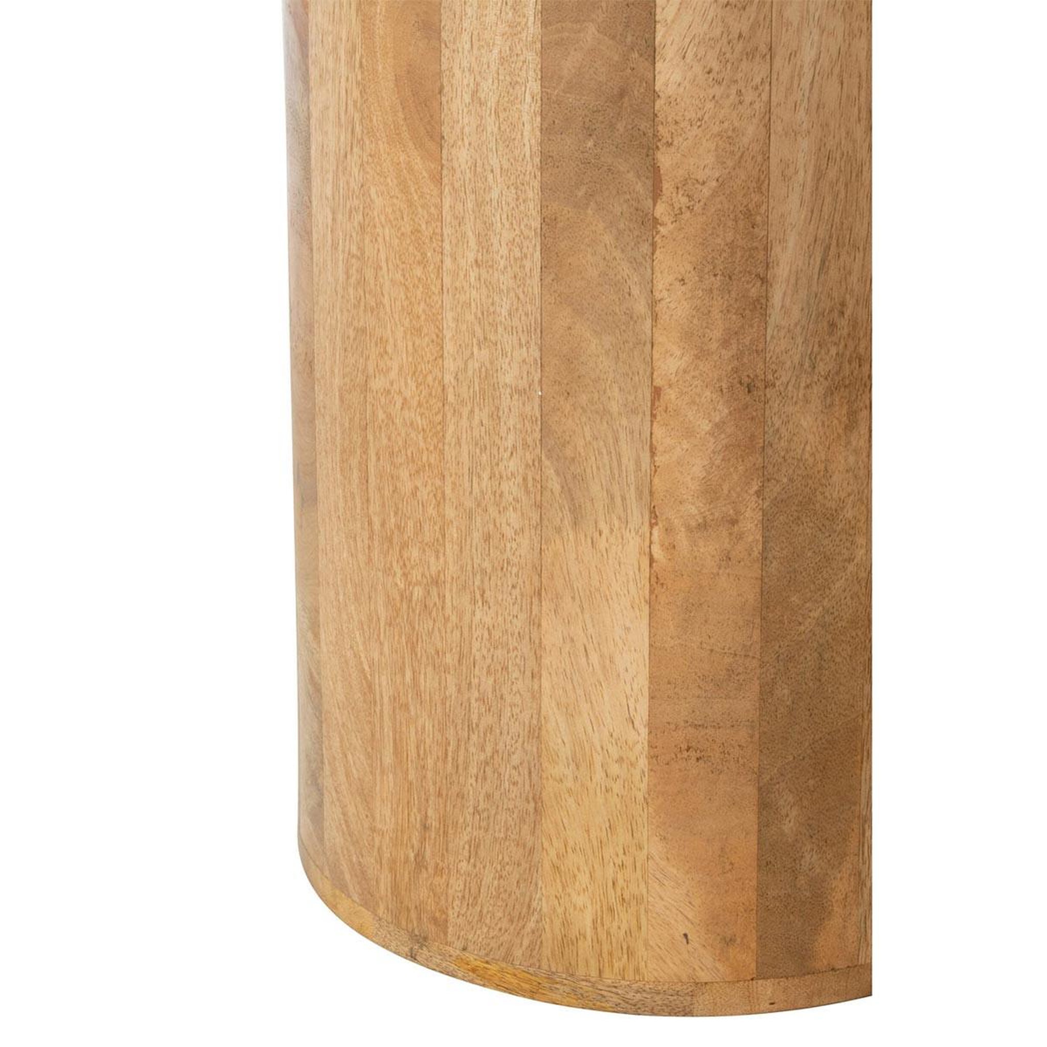 Voir la diapositive 3 : J-LINE Lot de 2 tables basses en marbre  eula  56cm beige
