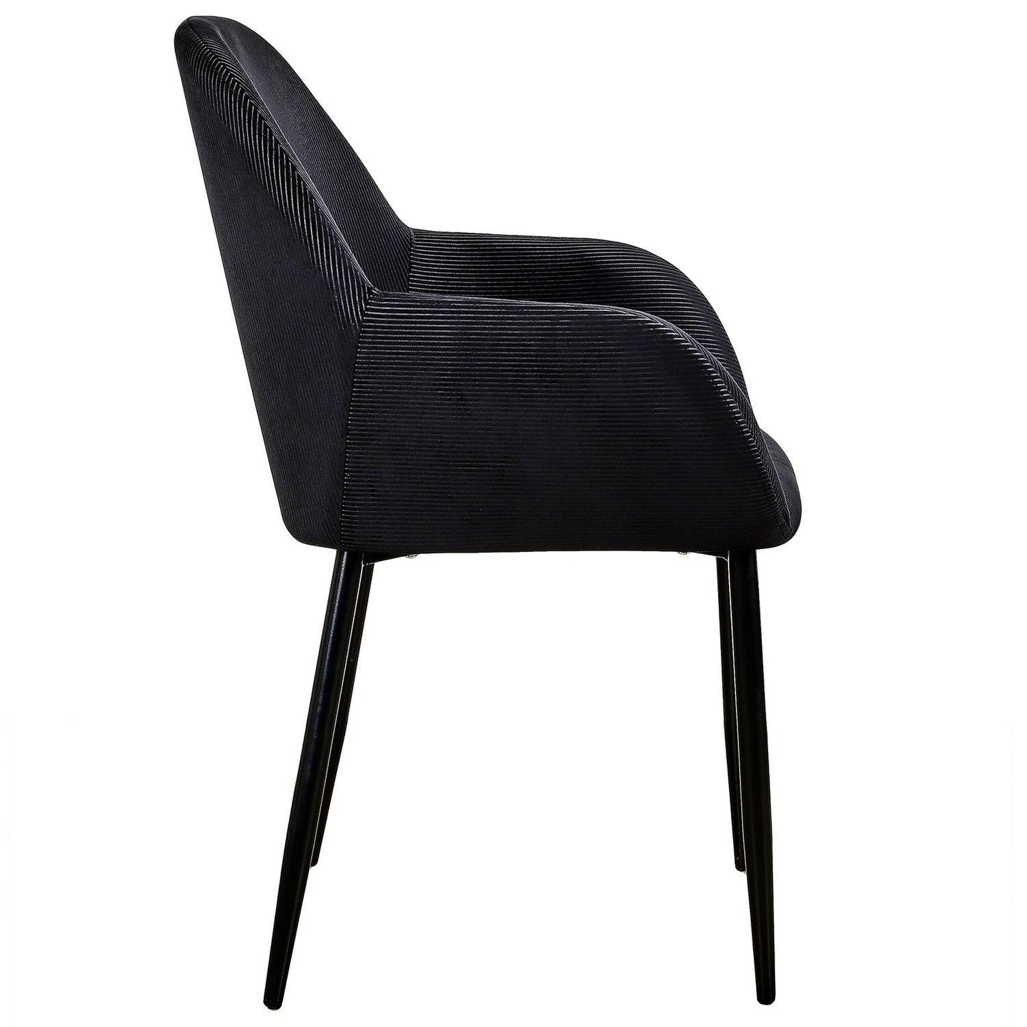 Voir la diapositive 3 : TOILINUX 2 fauteuils de table design velours giulia