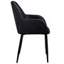Voir la diapositive 3 : The Home Deco Factory 2 Fauteuils de table design velours Giulia