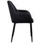 Voir la diapositive 3 : The Home Deco Factory 2 Fauteuils de table design velours Giulia