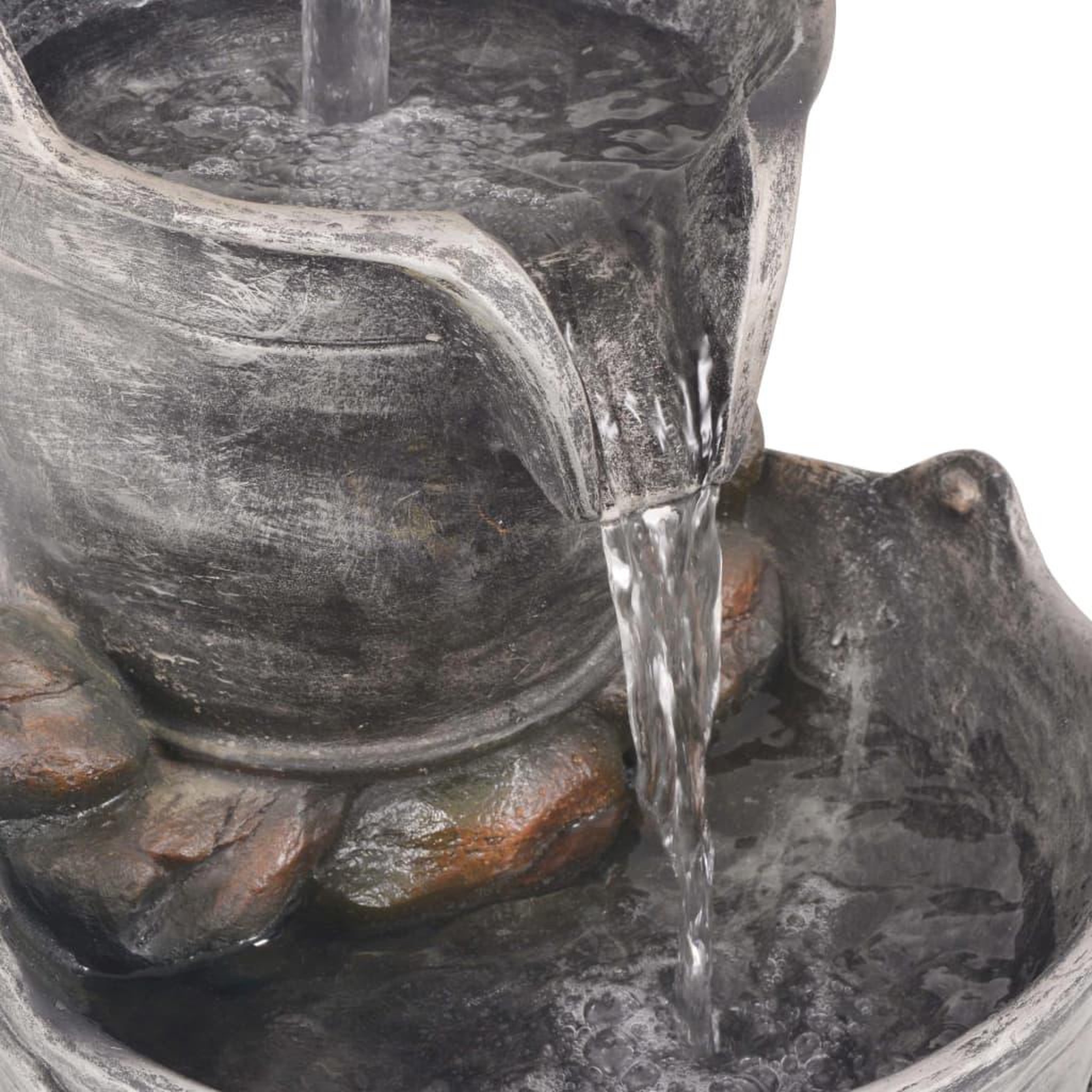 Voir la diapositive 5 : VIDAXL Fontaine avec robinet et seaux Polyresine