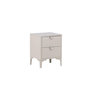Voir la diapositive 5 : Paris Prix Table de Chevet 2 Tiroirs  Piring  60cm Beige