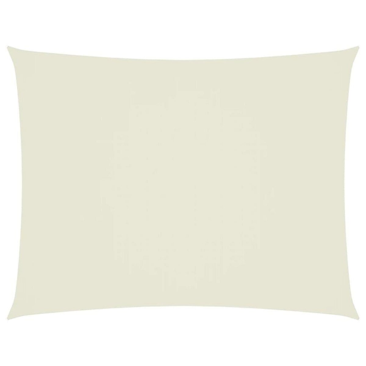 VIDAXL Voile de parasol tissu oxford rectangulaire 5x6 m creme