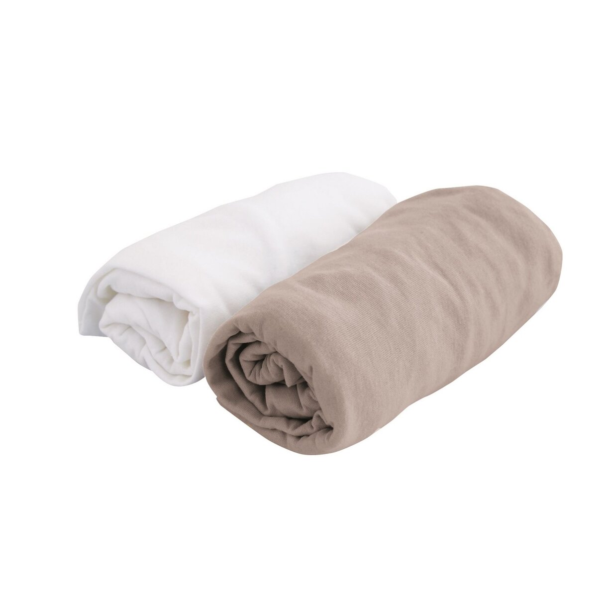 Domiva Lot 2 draps-housses Jersey 60 x 120 cm 