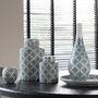 Voir la diapositive 3 : Paris Prix Vase Poire en Porcelaine  Kousa  43cm Bleu & Blanc