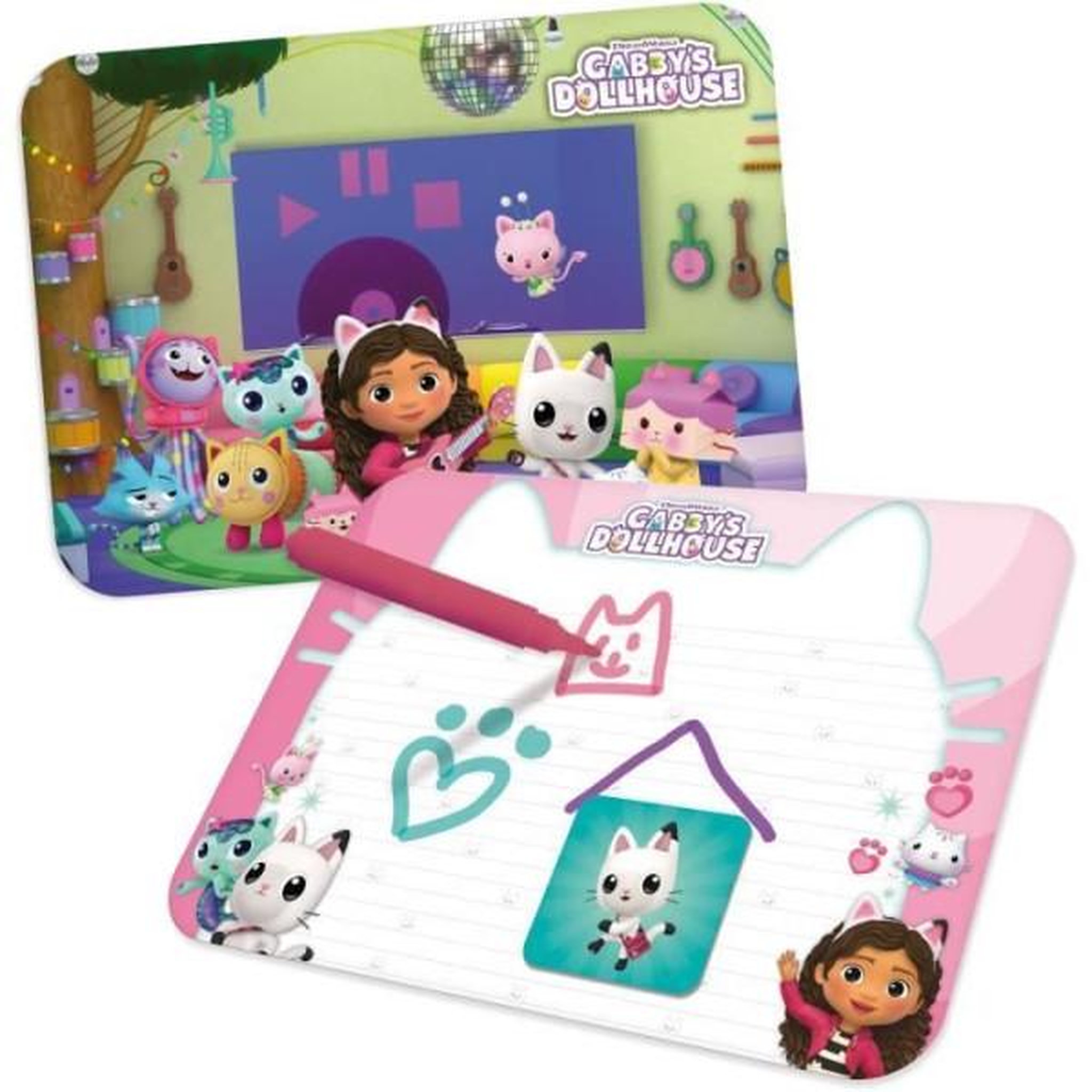 Voir la diapositive 4 : LISCIANI GIOCHI Table éducative - lisciani - gabby's dollhouse - super desk - jeux logiques - personnages animés - activités ludiques