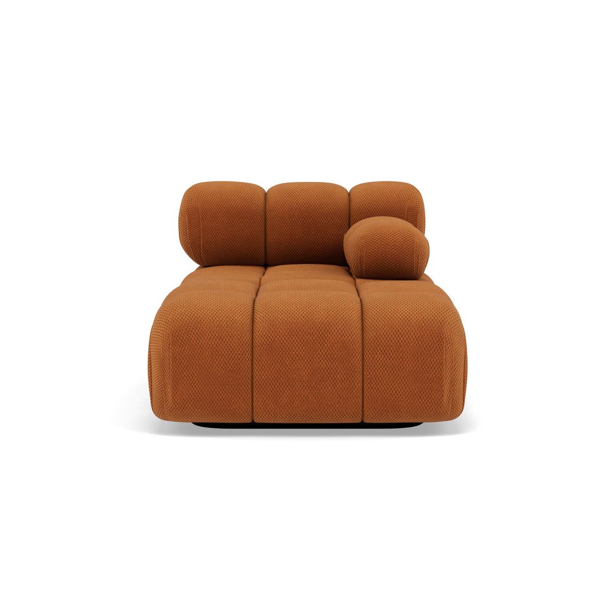 LISA DESIGN Ruby - module d'assise méridienne droite en velours texturé