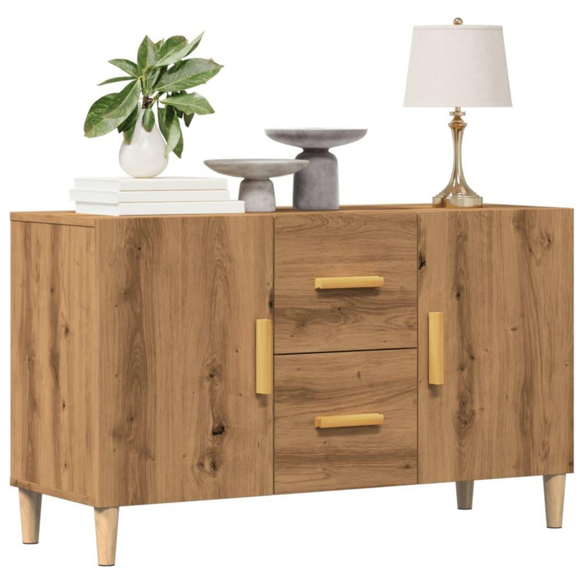 VIDAXL Buffet chene artisanal 100x36x60 cm bois d'ingenierie