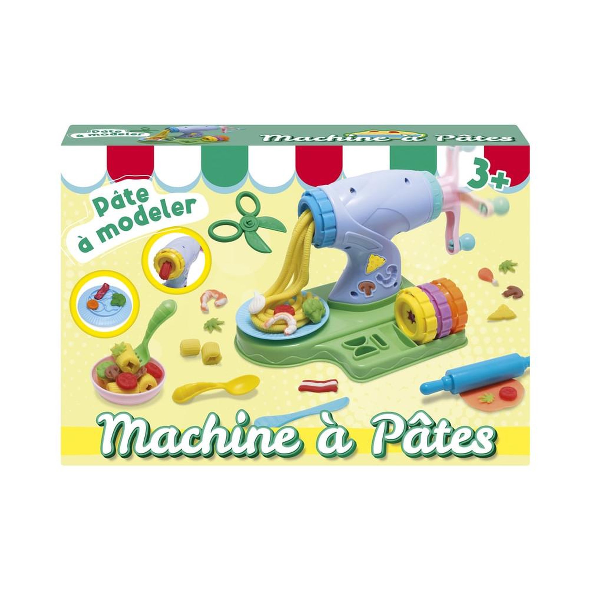 Voir la diapositive 2 : Coffret machine à glaces et pâtes pour jeu d'imitation assorti