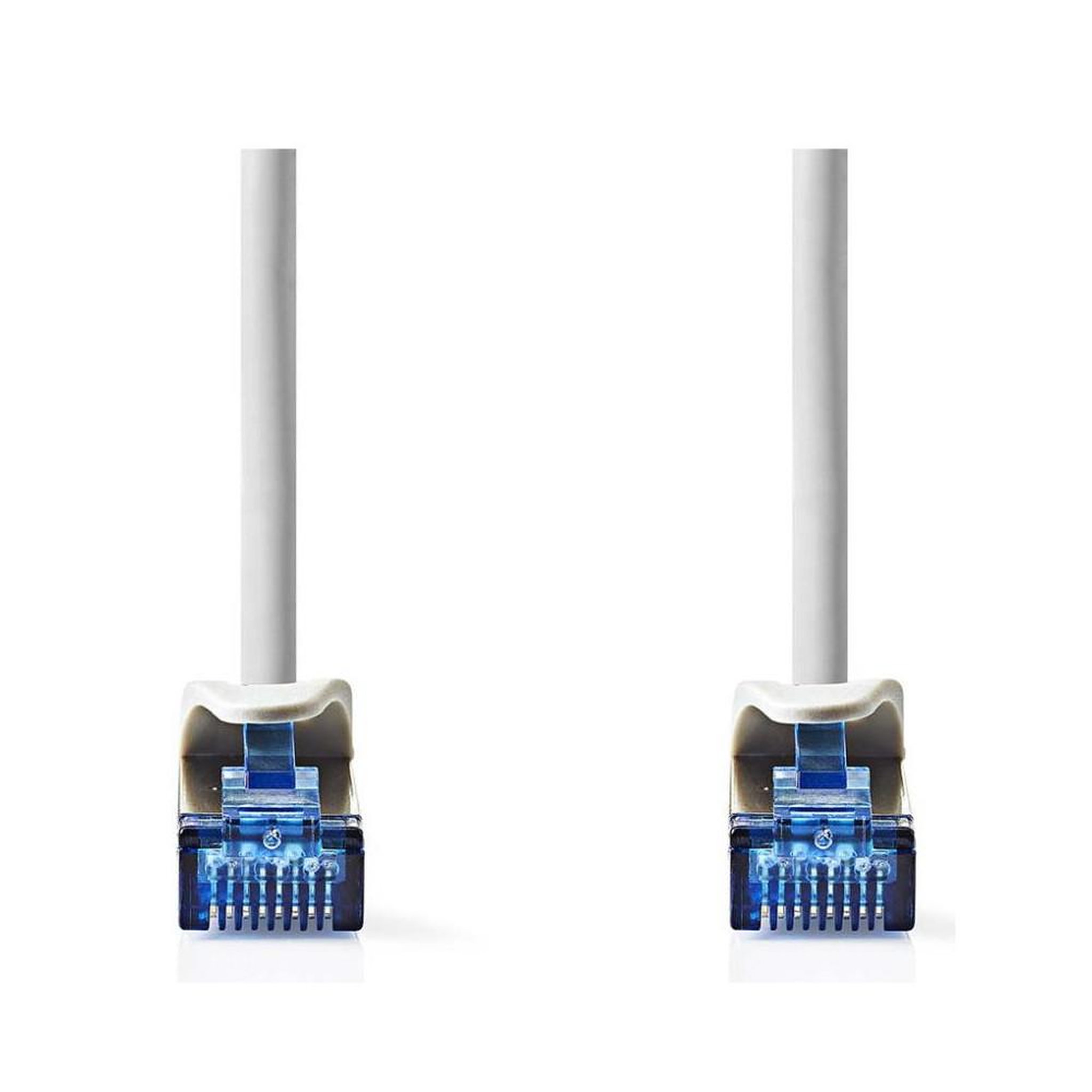 NEDIS Câble réseau ethernet nedis cat6a s/ftp rj45 mâle-mâle snagless lszh gris 2 m