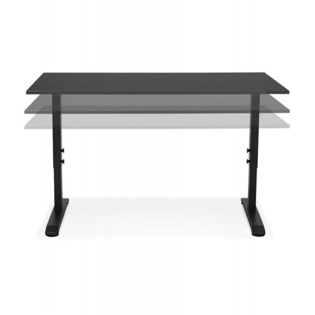Paris Prix Bureau Hauteur Réglable  Mathew  140cm Noir